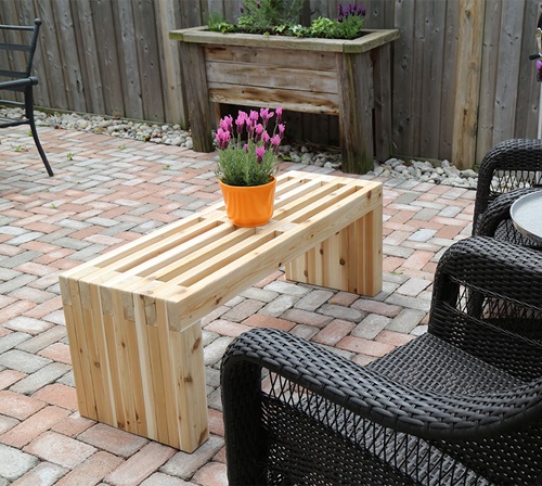 How To Build A Contemporary Cedar Garden Bench Lee Valley Tools - Lee Valley Patio Furniture