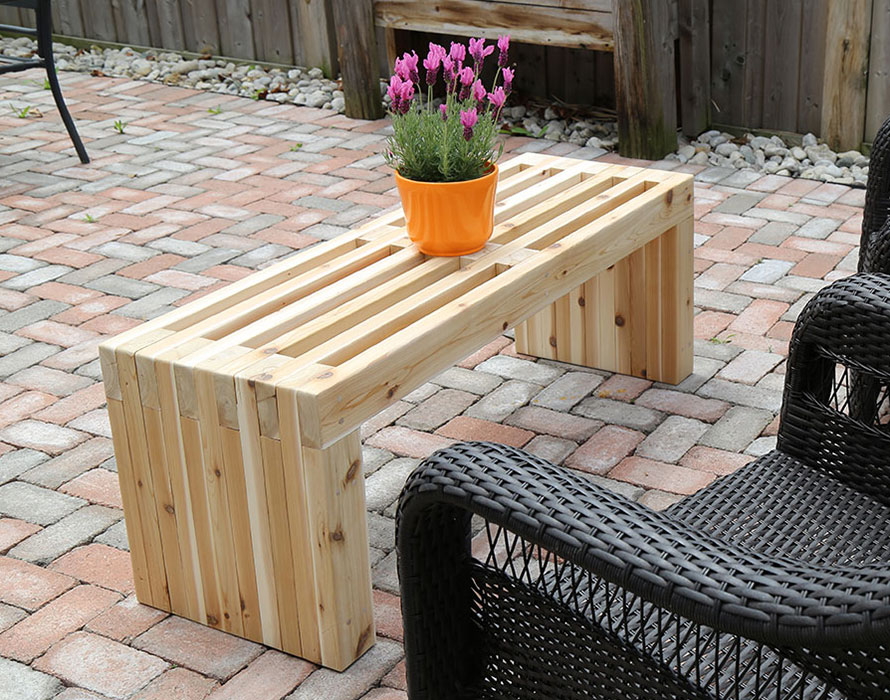 Making a garden bench sale