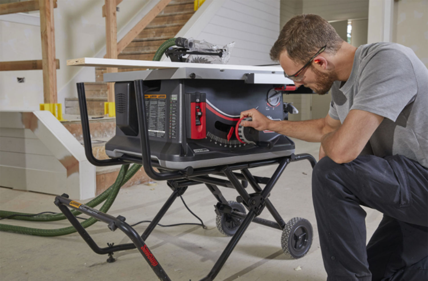 The Sawstop jobsite table saw.