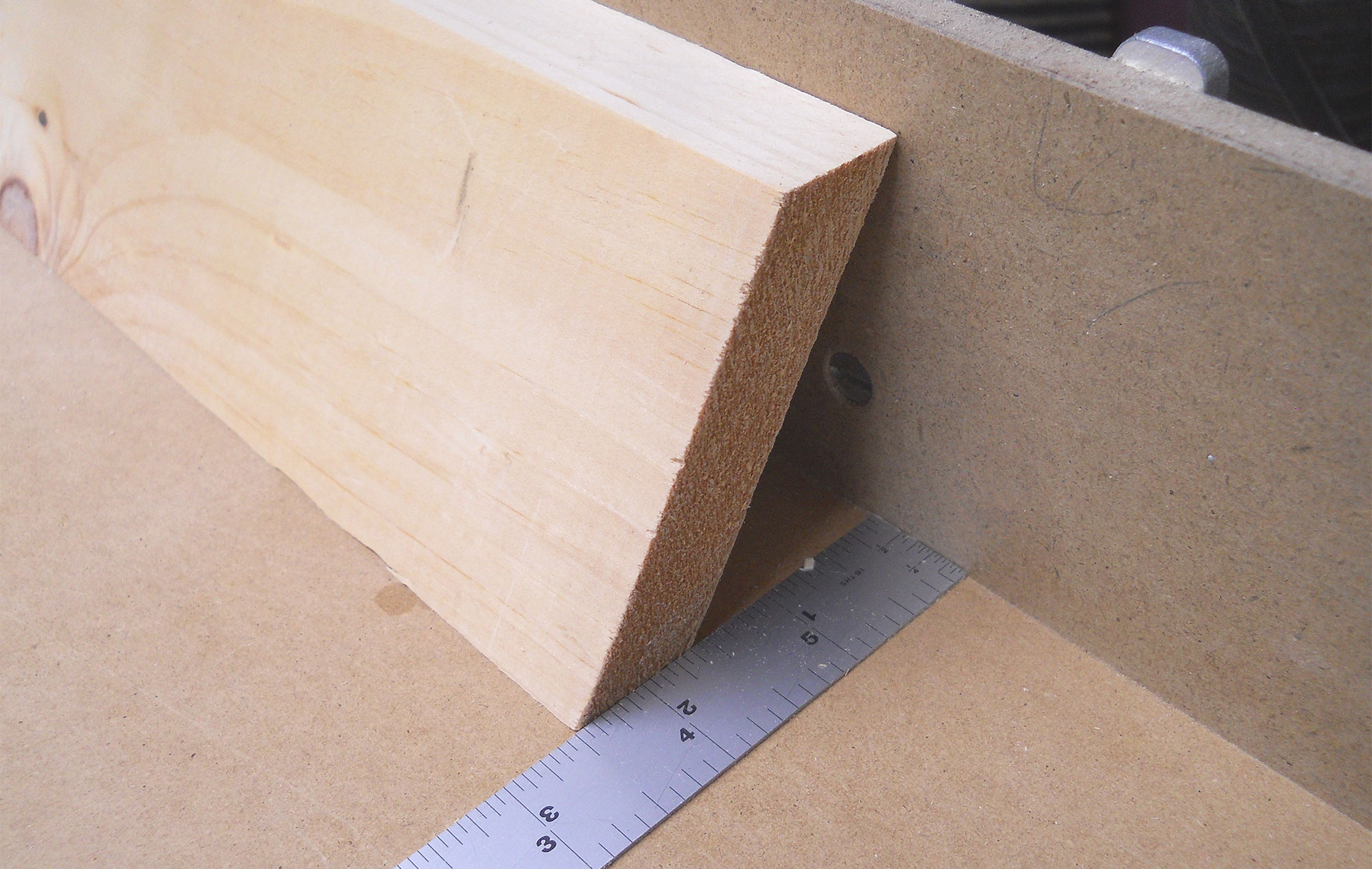 Measuring for compound miters.