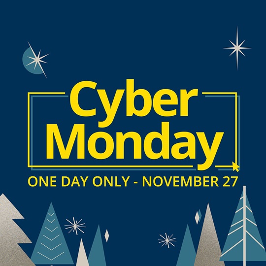 Cyber Monday. One Day Only - November 27
