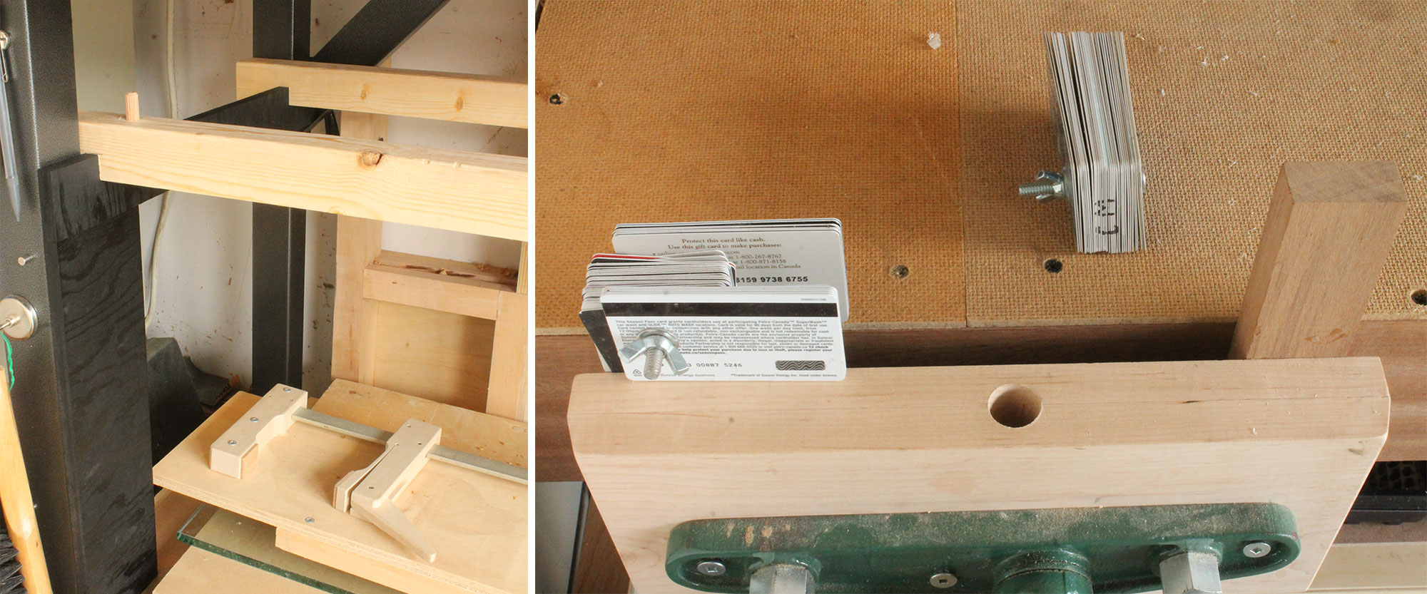 Left: Removable shelves. Right: Adjustable spacer.