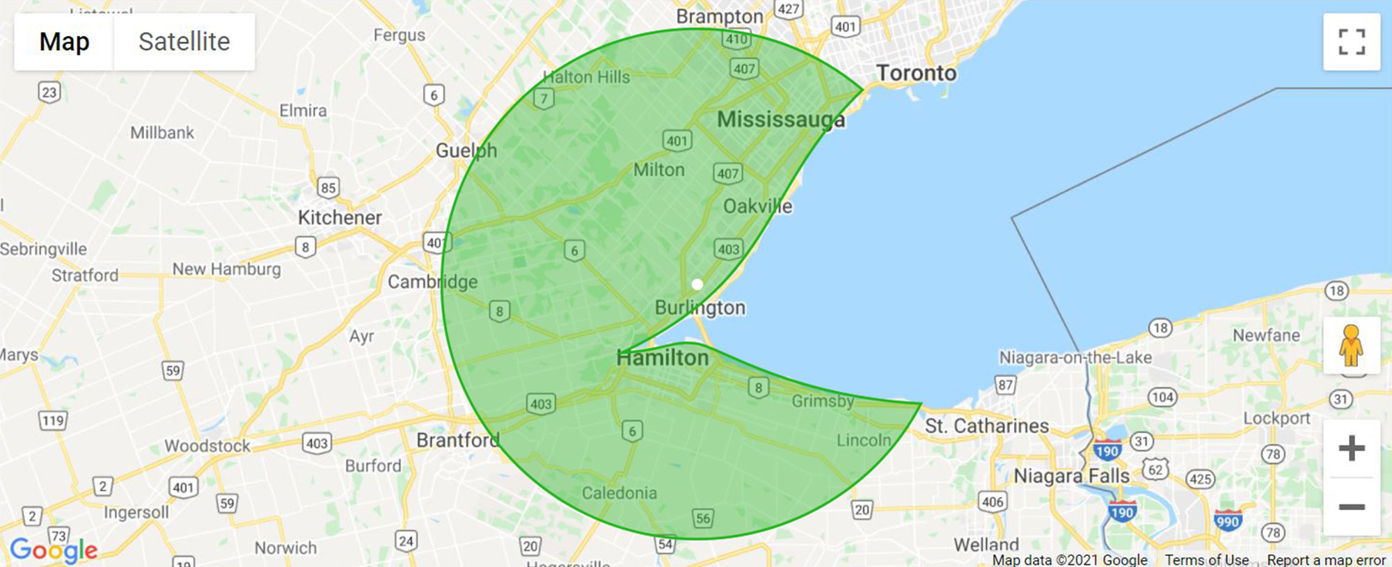 Burlington map